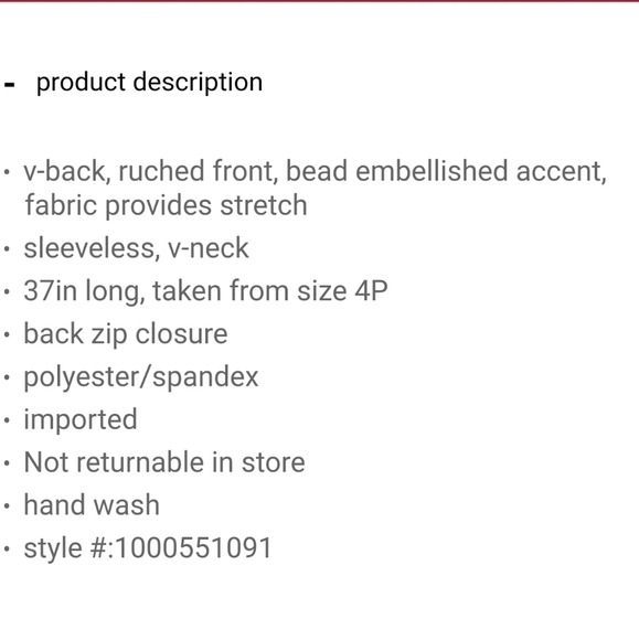 SLNY Petite Cocktail or Holiday Dress - Picture 7 of 14